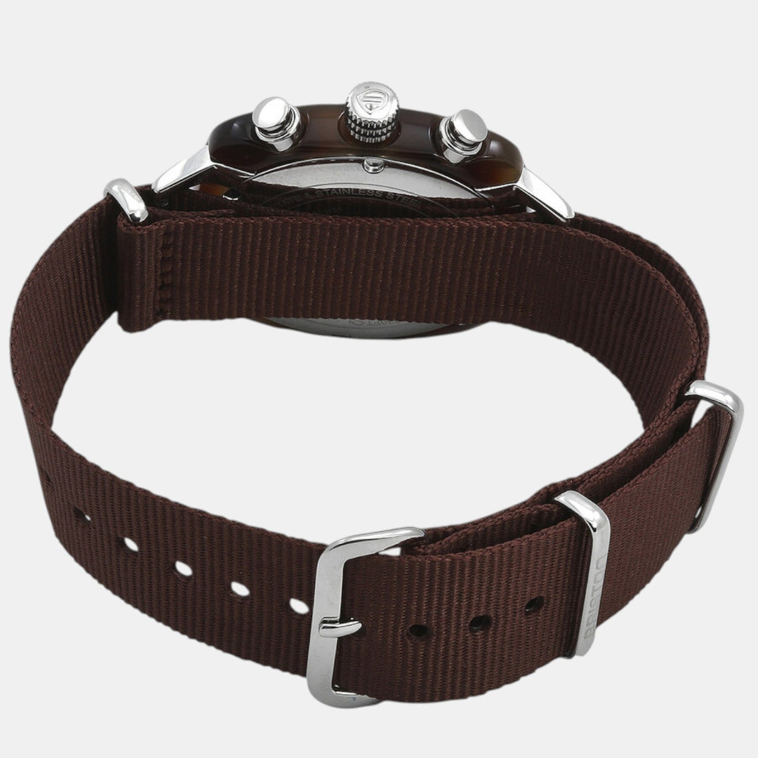 Briston Clubmaster Classic 20140.SA.T.37.NTCH Brown Dial Chronograph Unisex Watch