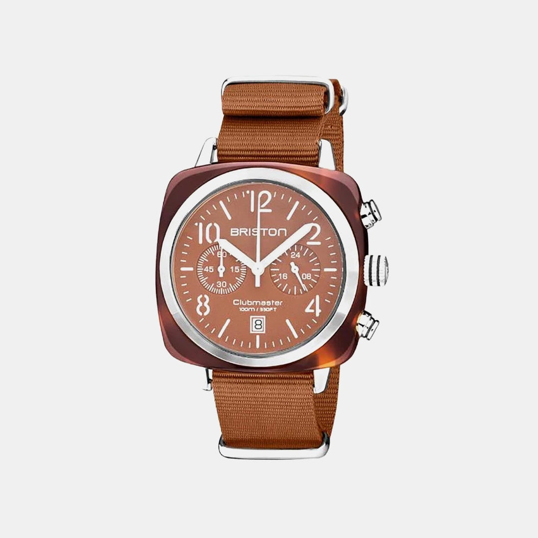 Briston Clubmaster 20140.SA.T.38.NTC Brown Dial Chronograph Unisex Watch