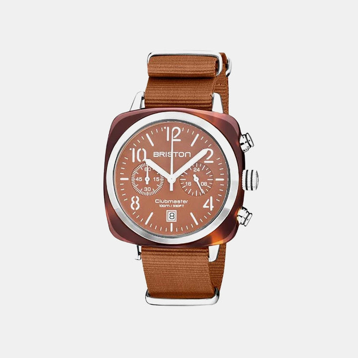 Briston Clubmaster 20140.SA.T.38.NTC Brown Dial Chronograph Unisex Watch
