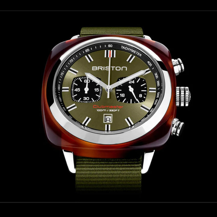 Briston Clubmaster Sport 20142.SA.TS.26.NOL Green Dial Men&