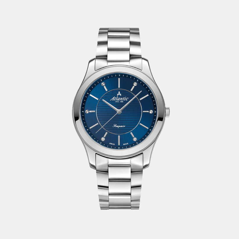 Atlantic Seapair Quartz Blue Dial Women&