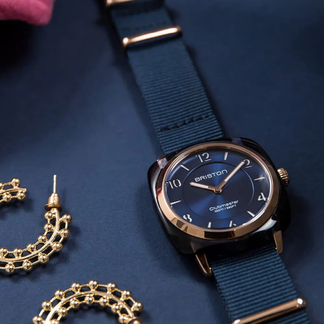 Briston Clubmaster Chic 21536.PRA.UB.25.NIB Blue Dial Women&