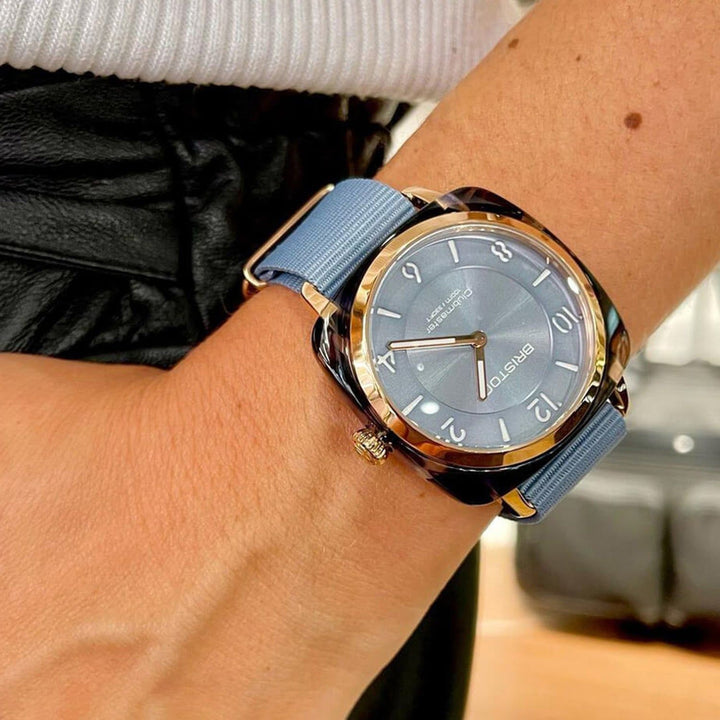 Briston Clubmaster Chic 21536.PRA.UB.25.NIB Blue Dial Women&