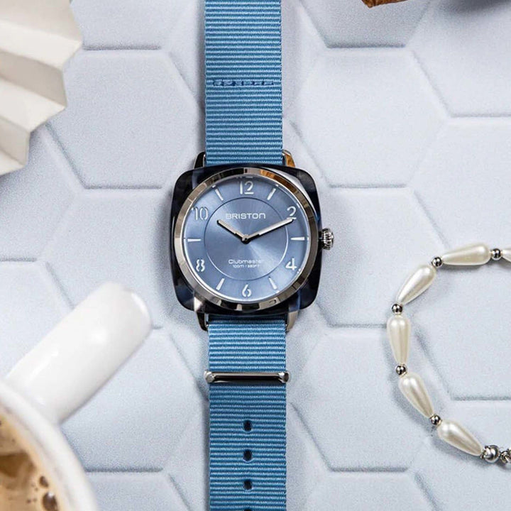 Briston Clubmaster Chic 21536.PRA.UB.25.NIB Blue Dial Women&
