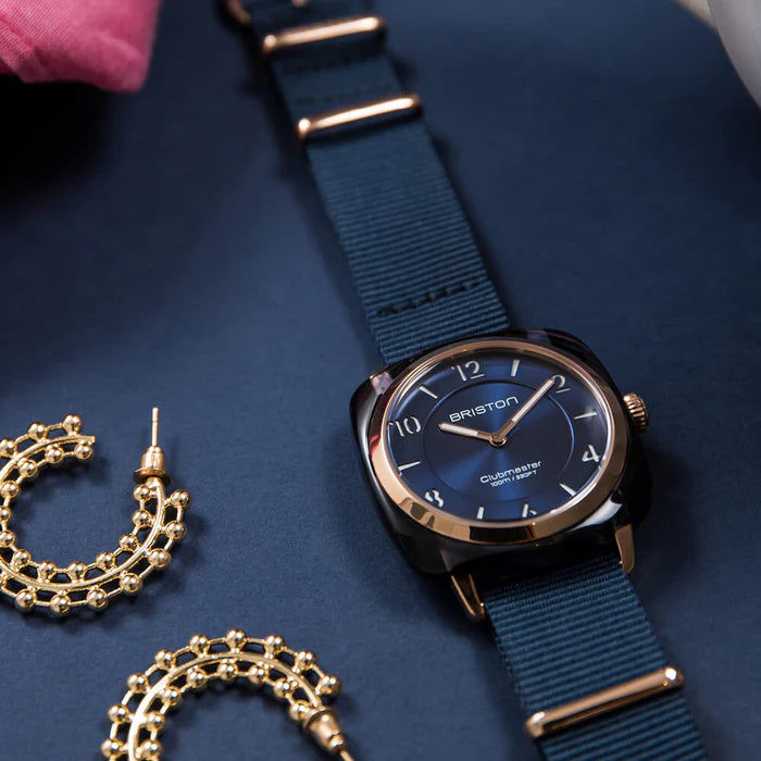 Briston Clubmaster Chic 21536.PRAUB.33.NMB Blue Dial Women&
