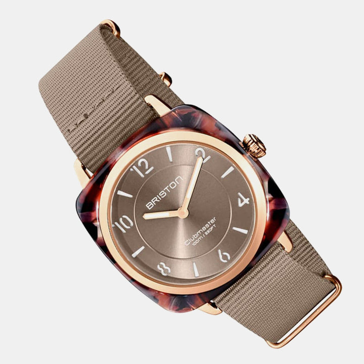 Briston Clubmaster Chic 21536.PRA.UBR.30.NT Grey Taupe Dial Women&