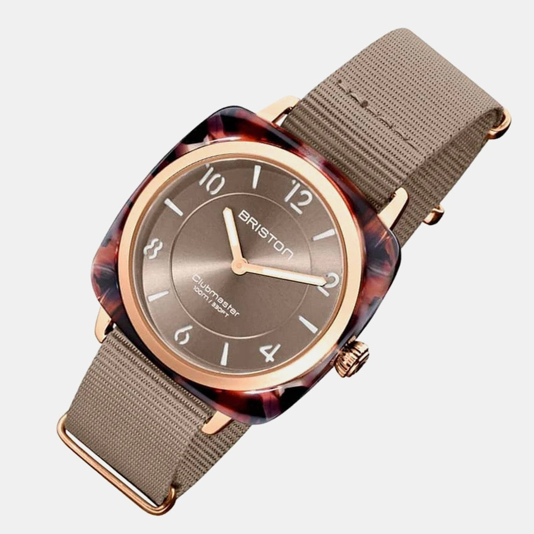 Briston Clubmaster Chic 21536.PRA.UBR.30.NT Grey Taupe Dial Women&