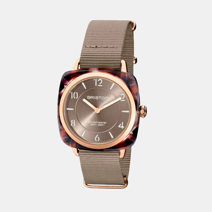 Briston Clubmaster Chic 21536.PRA.UBR.30.NT Grey Taupe Dial Women&