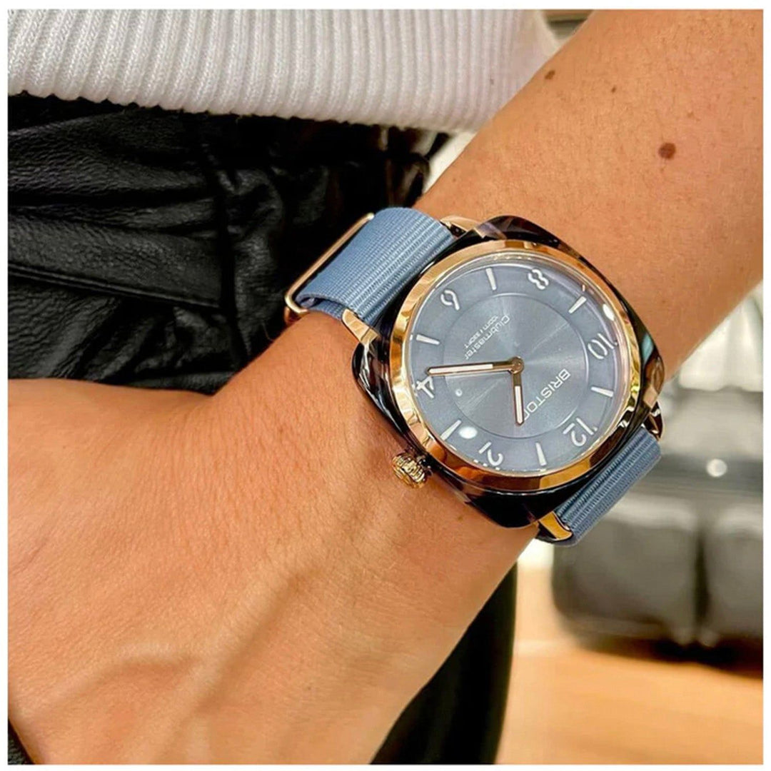 Briston Clubmaster Chic 21536.PRAUB.25.NIB Ice Blue Dial Women&