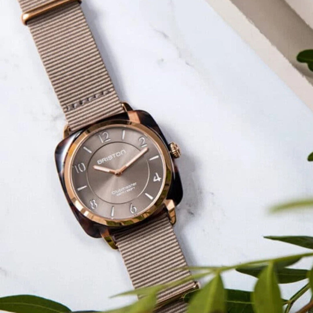 Briston Clubmaster Chic 21536.SA.UBR.30.NT Taupe Dial Women&