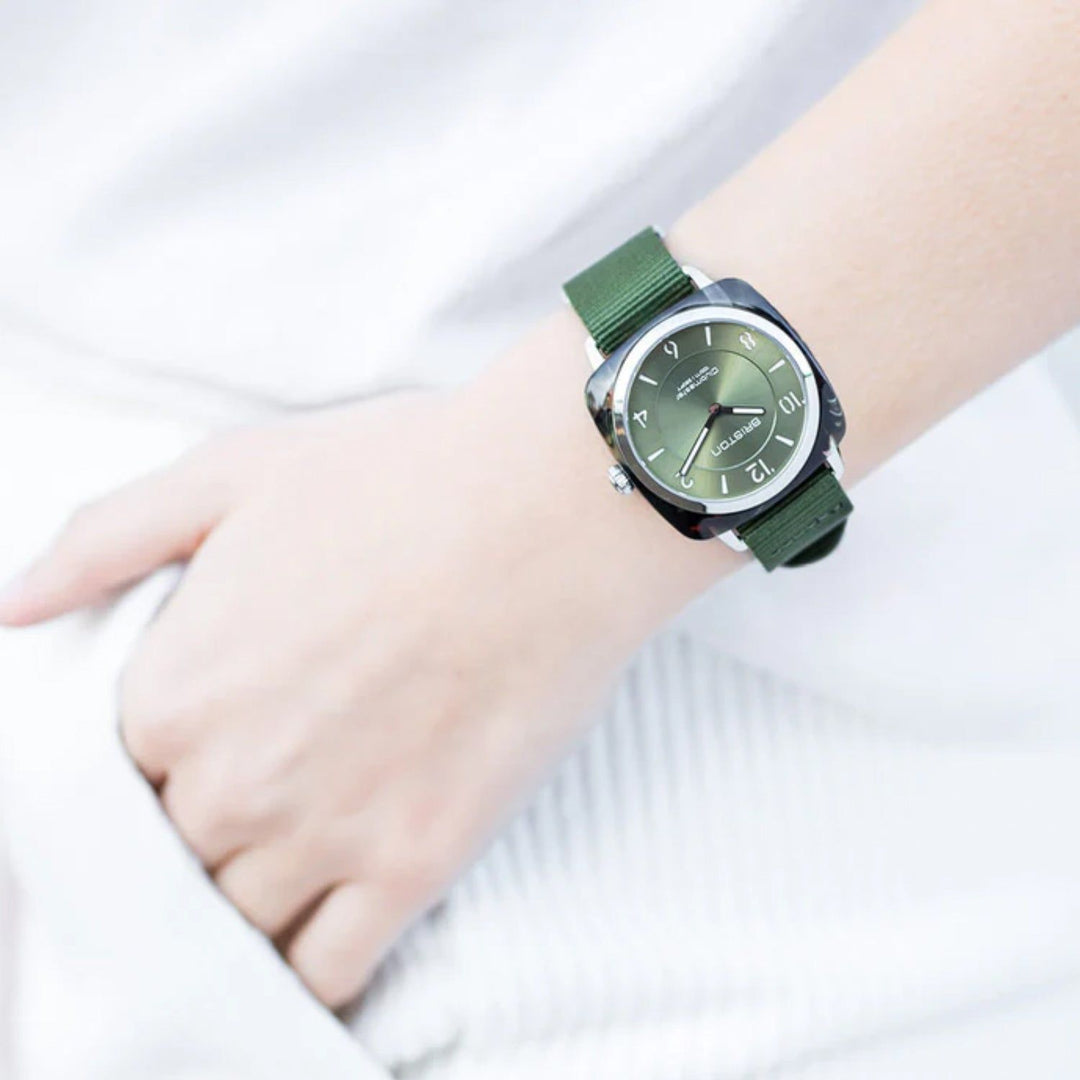 Briston Clubmaster Chic 21536.SA.UG.26.NOL Green Dial Women&
