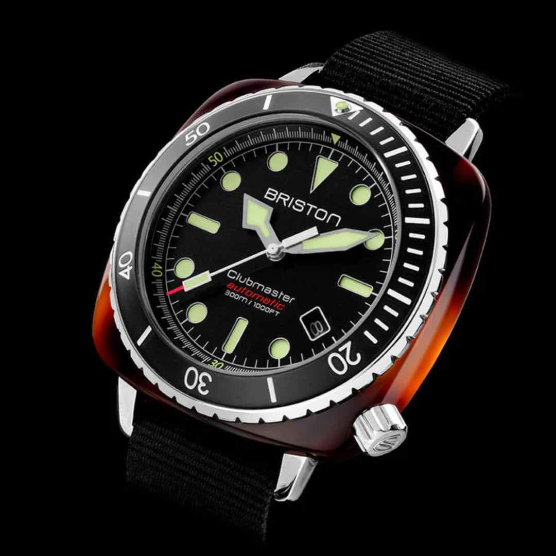 Briston Clubmaster Diver 21644.SA.T.1.NB Black Dial Men&