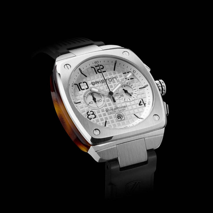 Briston Streamliner Urban Chronograph 22142.S.T.2.RB White Dial Men&