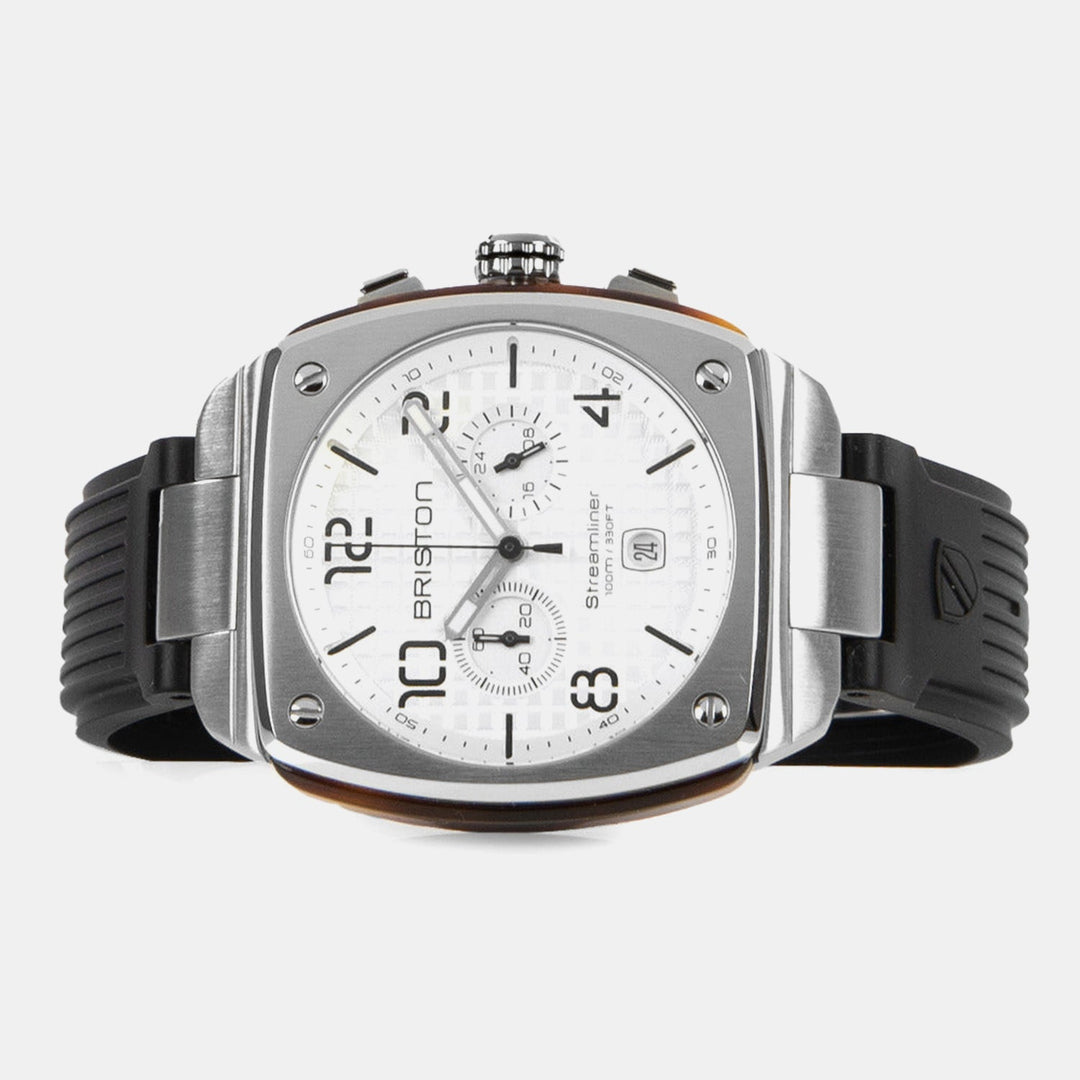 Briston Streamliner Urban Chronograph 22142.S.T.2.RB White Dial Men&