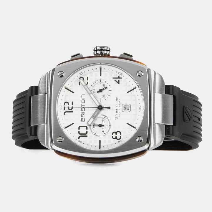 Briston Streamliner Urban Chronograph 22142.S.T.2.RB White Dial Men&