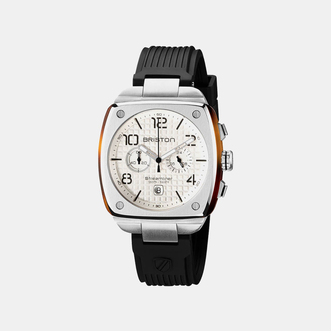 Briston Streamliner Urban Chronograph 22142.S.T.2.RB White Dial Men&