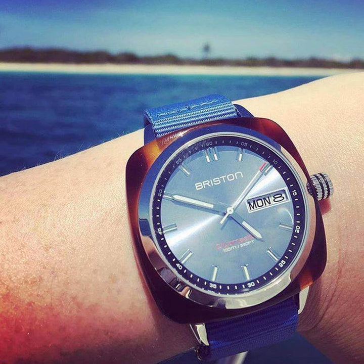 Briston Clubmaster Sport 23342.SA.TS.25.NIB Blue Dial NATO Men&