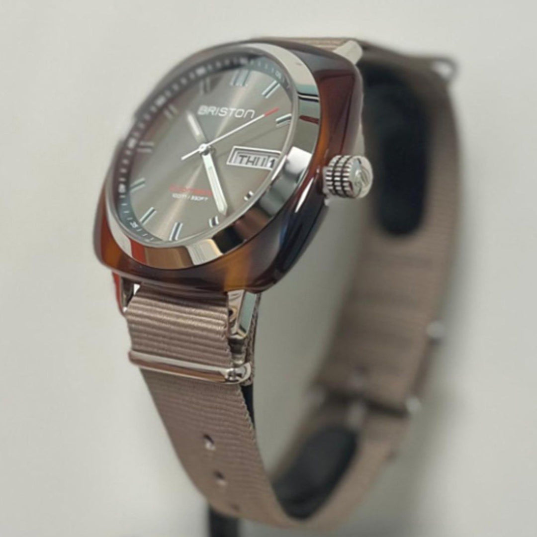 Briston 23342.SA.TS.30.NT Taupe Dial NATO Men&