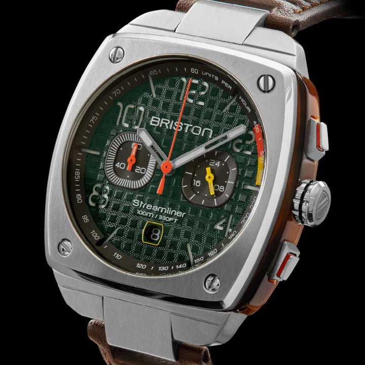 Briston Streamliner Urban 24142.S.T.16.LBR Green Dial Men&