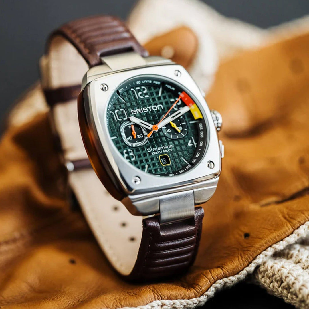 Briston Streamliner Urban 24142.S.T.16.LBR Green Dial Men&
