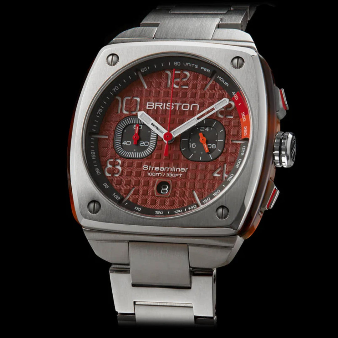 Briston Streamliner Urban Chronograph Red Dial Men&