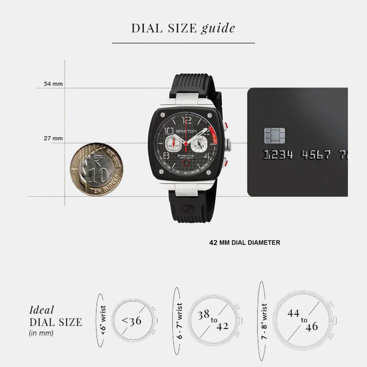 Briston Streamliner Urban 24142.SA.B.1.RB Black Dial Chronograph Men&