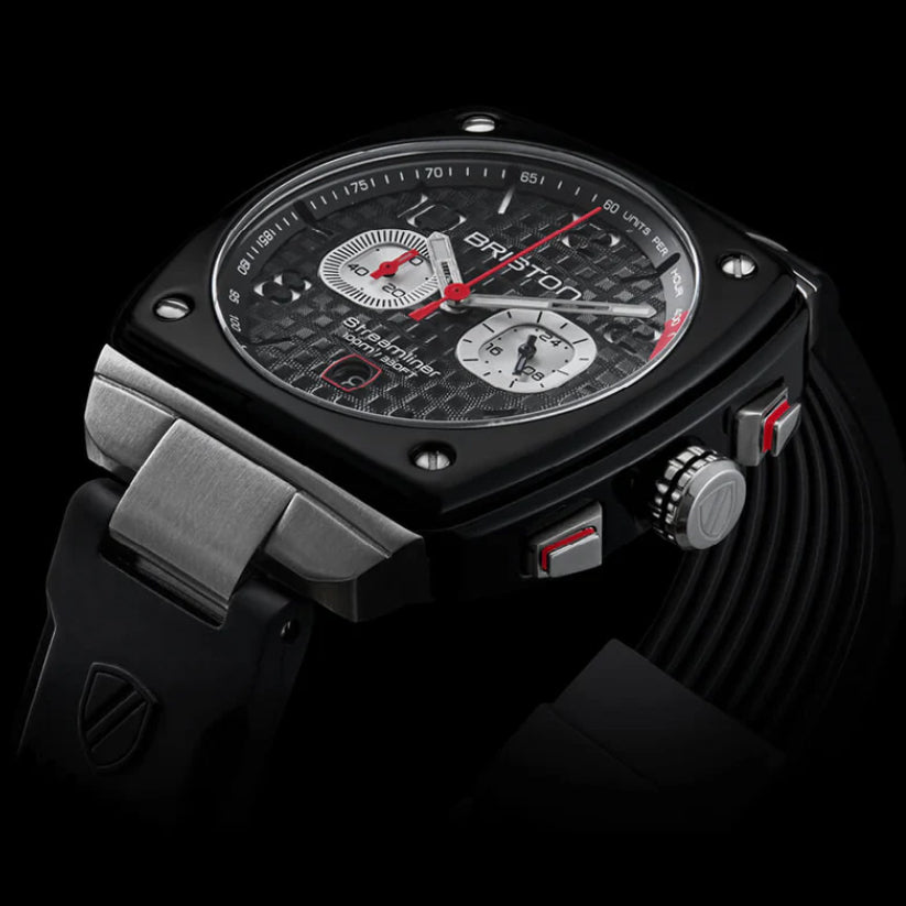 Briston Streamliner Urban 24142.SA.B.1.RB Black Dial Chronograph Men&