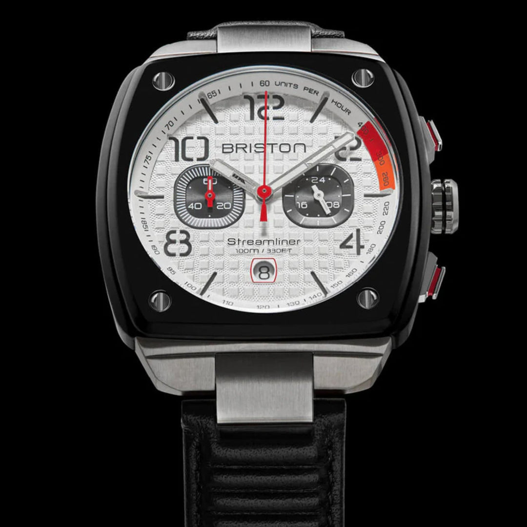Briston Streamliner Urban 24142.SA.B.2.LB White Dial Chronograph Men&