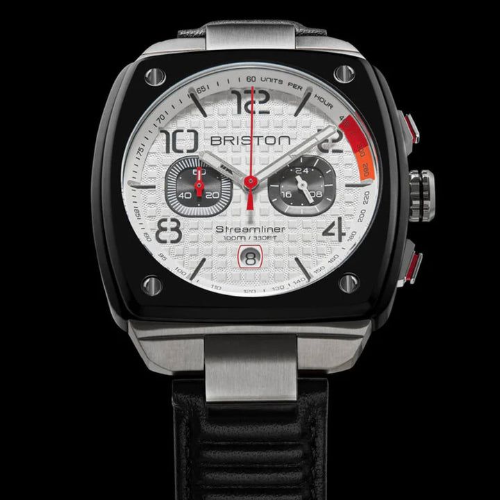Briston Streamliner Urban 24142.SA.B.2.LB White Dial Chronograph Men&