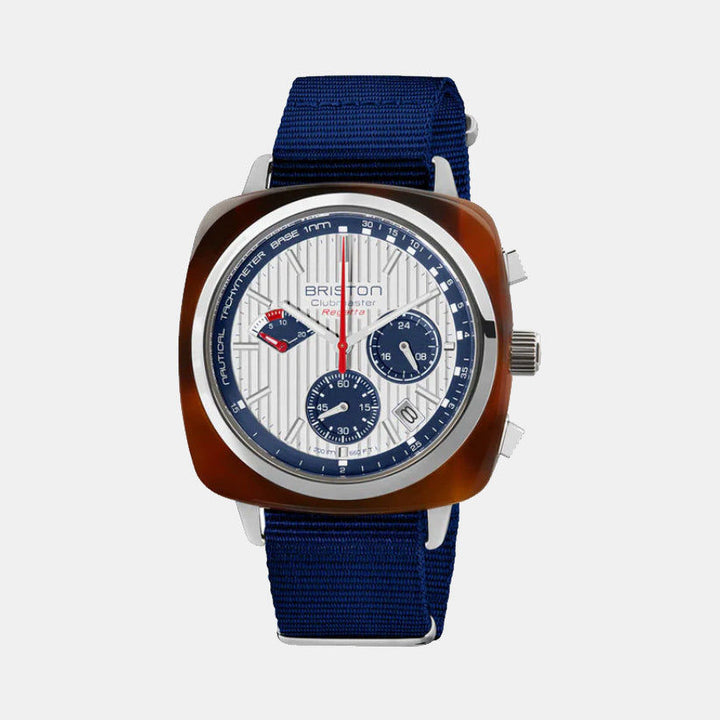 Briston Clubmaster Regatta 241542.SA.T.2.NNB White Dial Chrono Men&