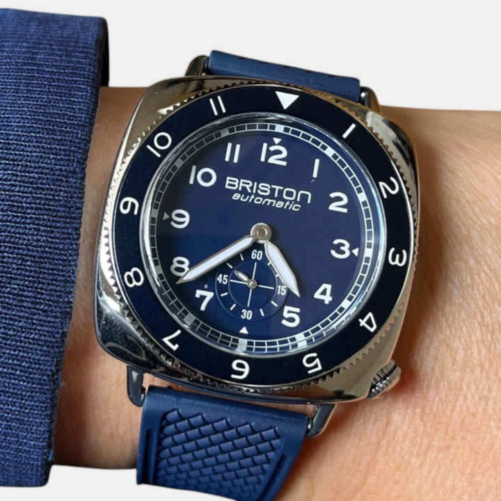 Briston Clubmaster Legend 241639.PS.L.15.FNB Automatic Navy Dial Rubber Watch