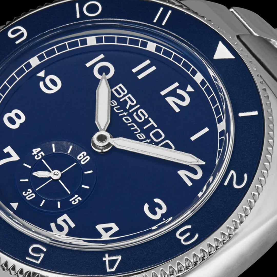 Briston Clubmaster Legend 241639.PS.L.15.FNB Automatic Navy Dial Rubber Watch
