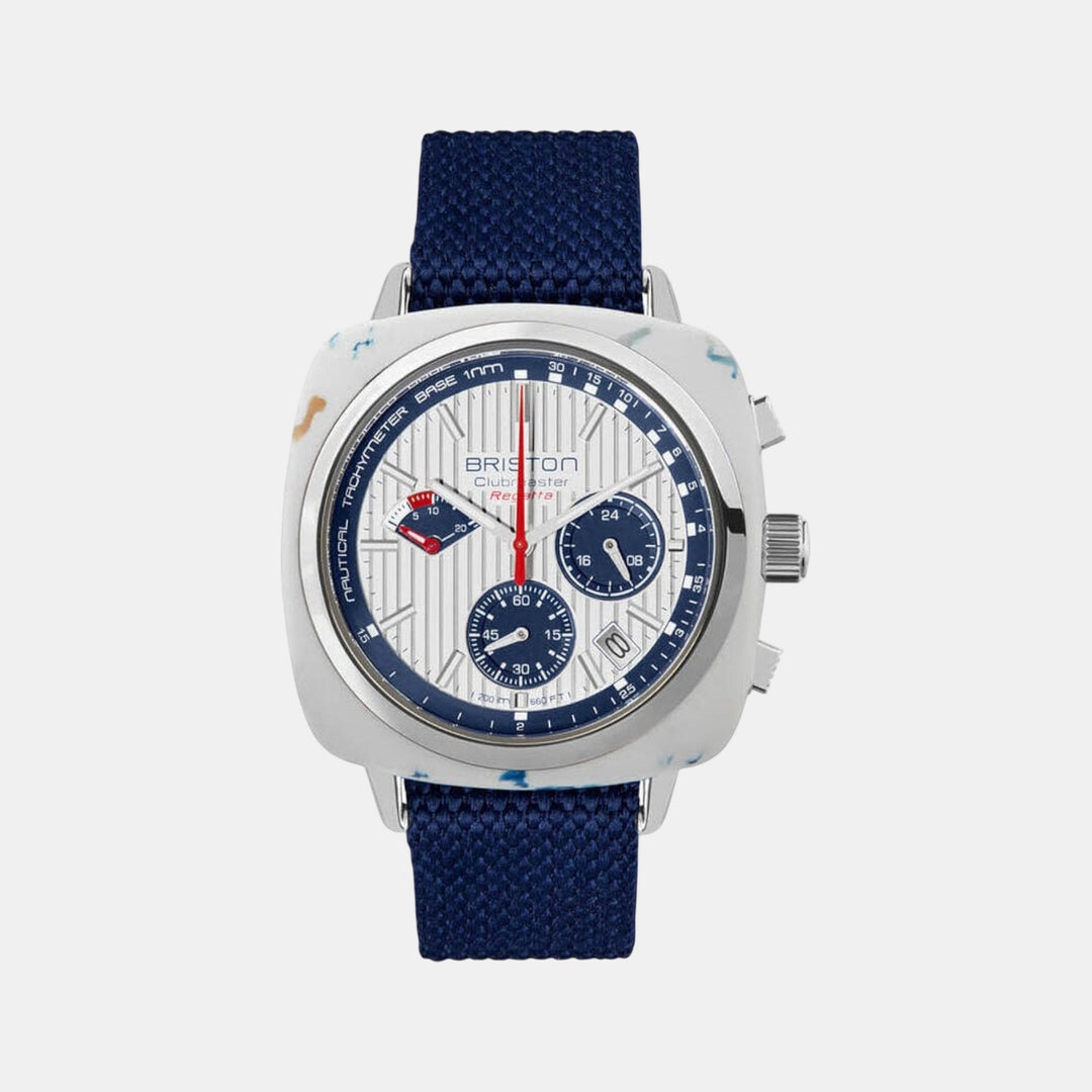 Briston Clubmaster Regatta 251542.SP.W.2 White Dial Quartz NATO Men&