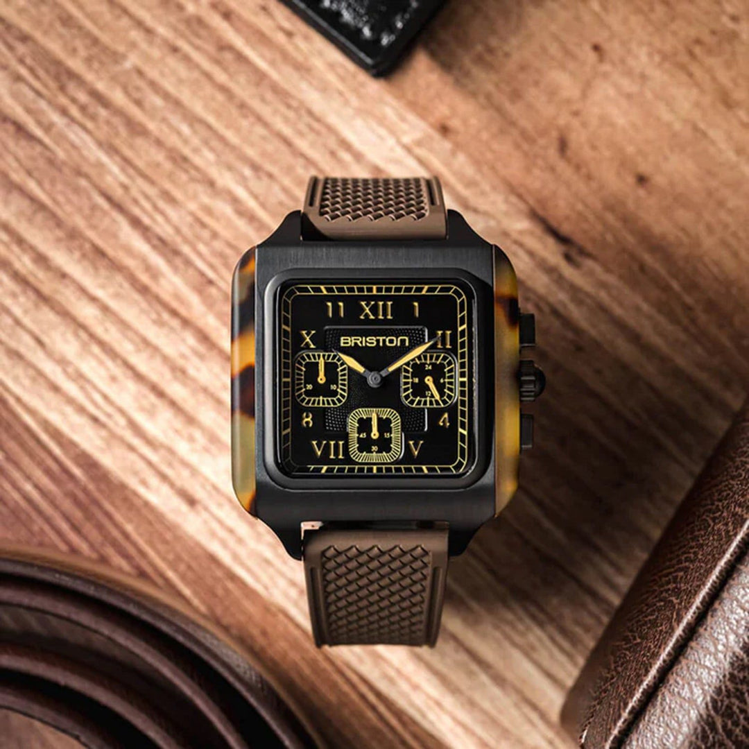 Briston 261838.PBAM.TS.5.FBR Quartz Chronograph Black Dial Men&