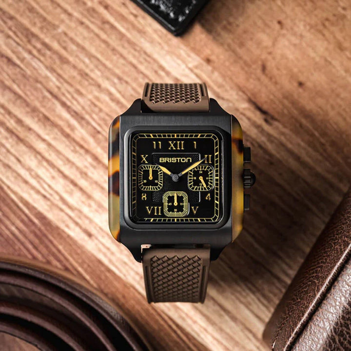 Briston 261838.PBAM.TS.5.FBR Quartz Chronograph Black Dial Men&