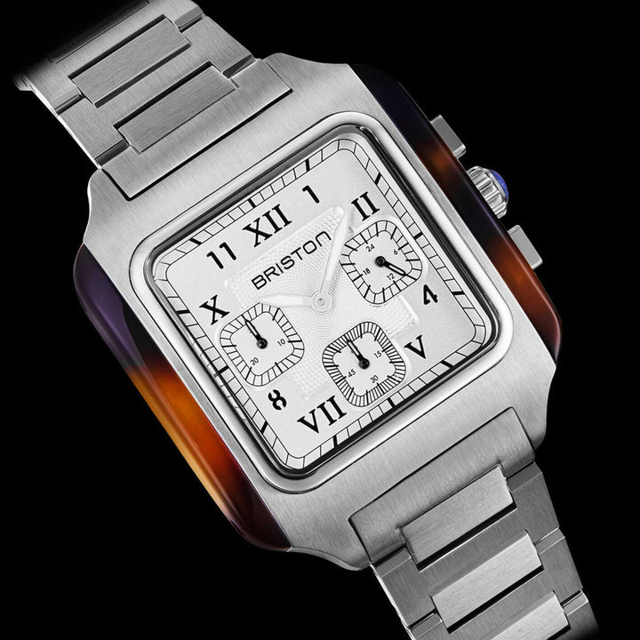 Briston Chronograph 261838.SA.T.2.SB Silver Dial Men&