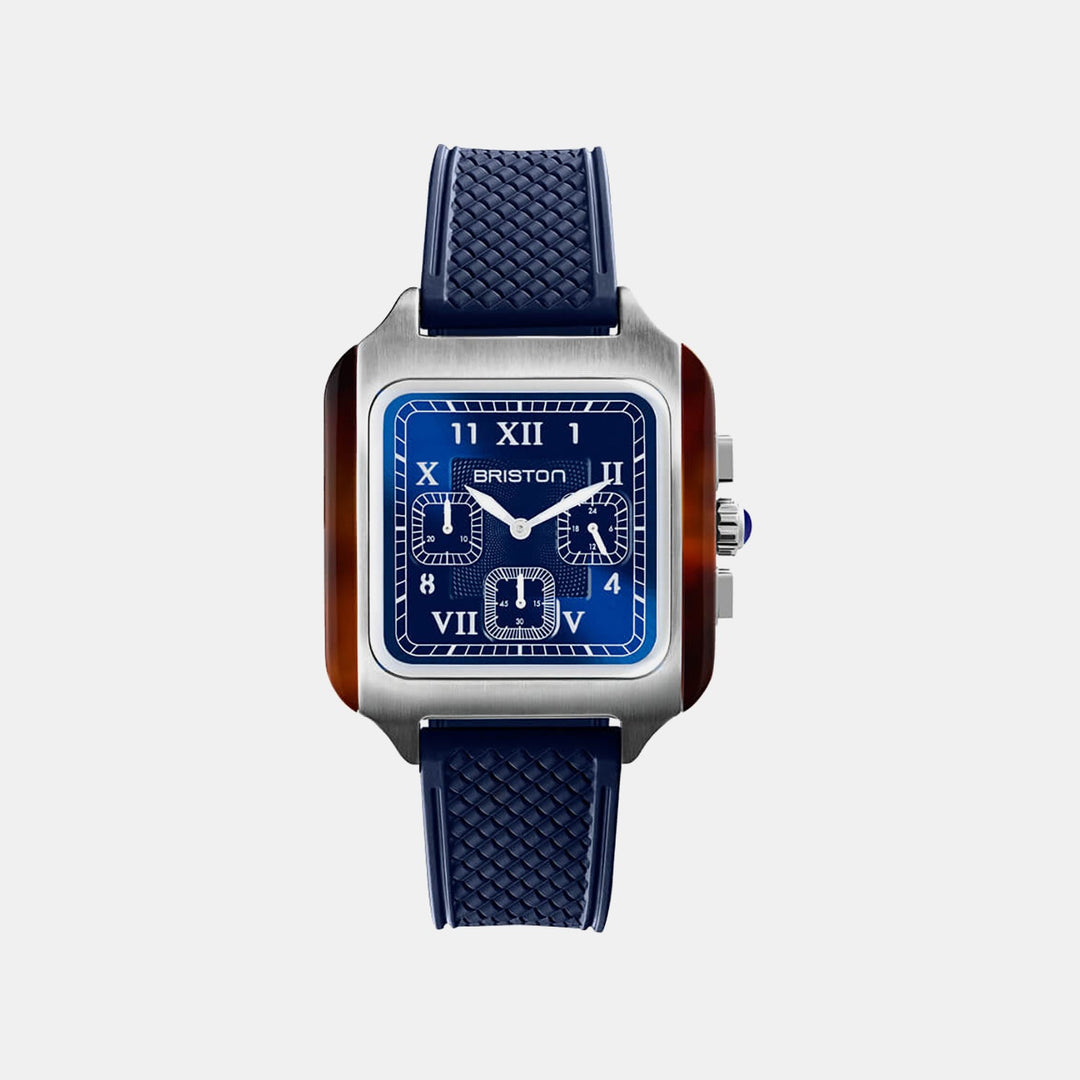 Briston 261838.SA.T.9.FNB Blue Dial Quartz Chronograph Rubber Men&