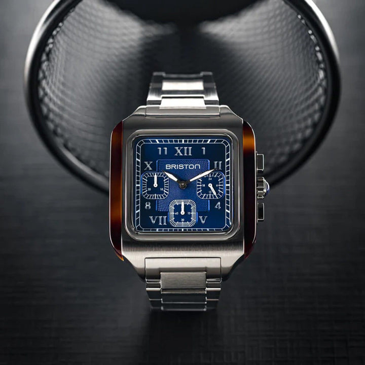 Briston Streamliner Kennedy Quartz Blue Dial Chronograph Stainless Steel Watch 261838.SA.T.9.SB
