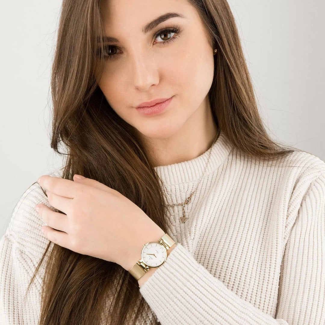 Atlantic Elegance Small 29035.45.21 Silver Dial Women&