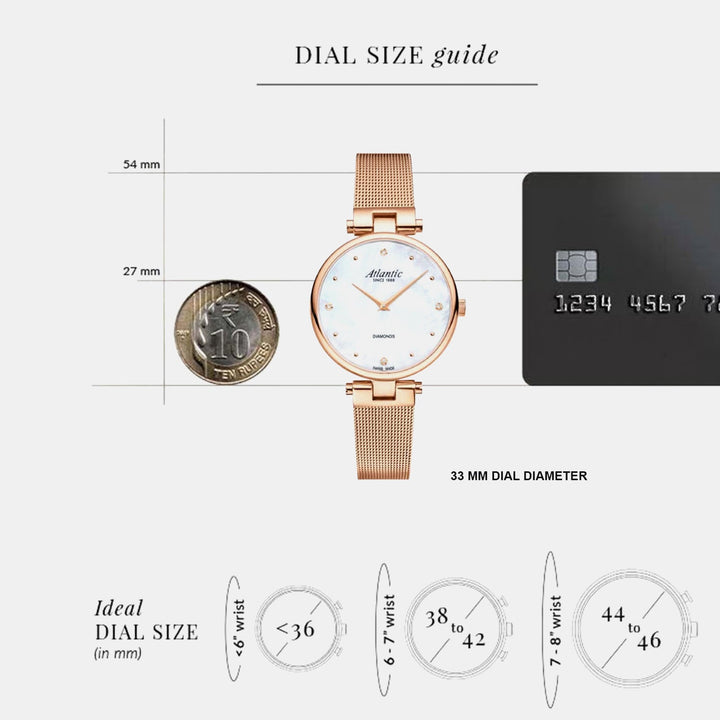 Atlantic Elegance Royal 29044.44.07RMB Mother Of Pearl Dial Women&