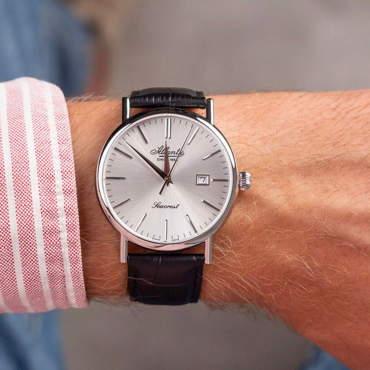Atlantic Seacrest 50354.41.21 Silver Dial Men&