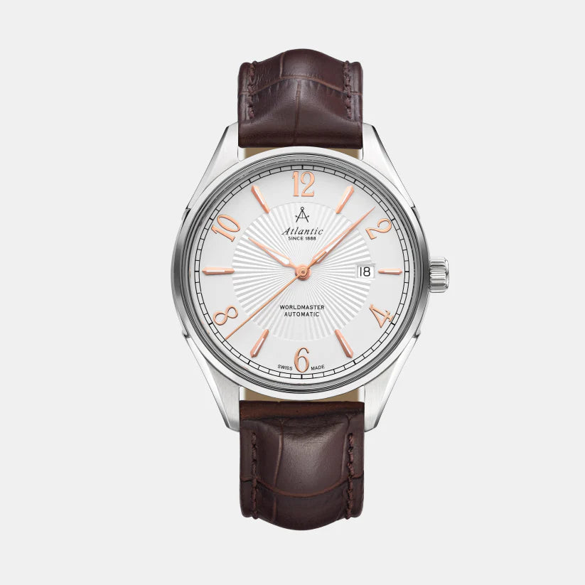 Atlantic Worldmaster 1888 Automatic 52759.41.25R Silver Dial Men&