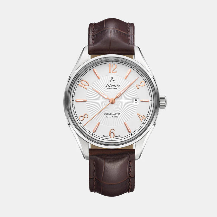 Atlantic Worldmaster 1888 Automatic 52759.41.25R Silver Dial Men&