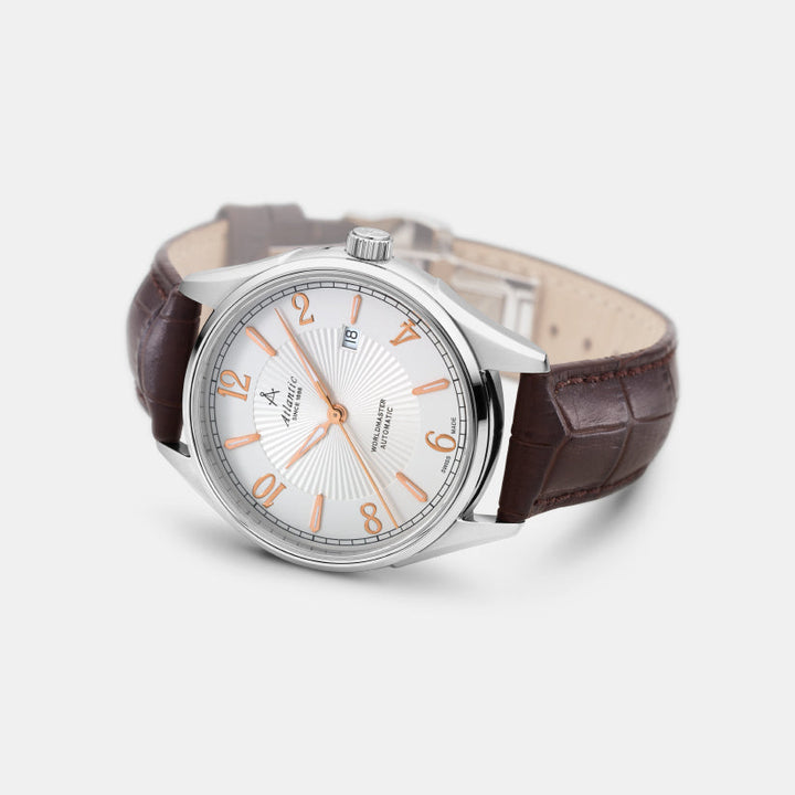 Atlantic Worldmaster 1888 Automatic 52759.41.25R Silver Dial Men&