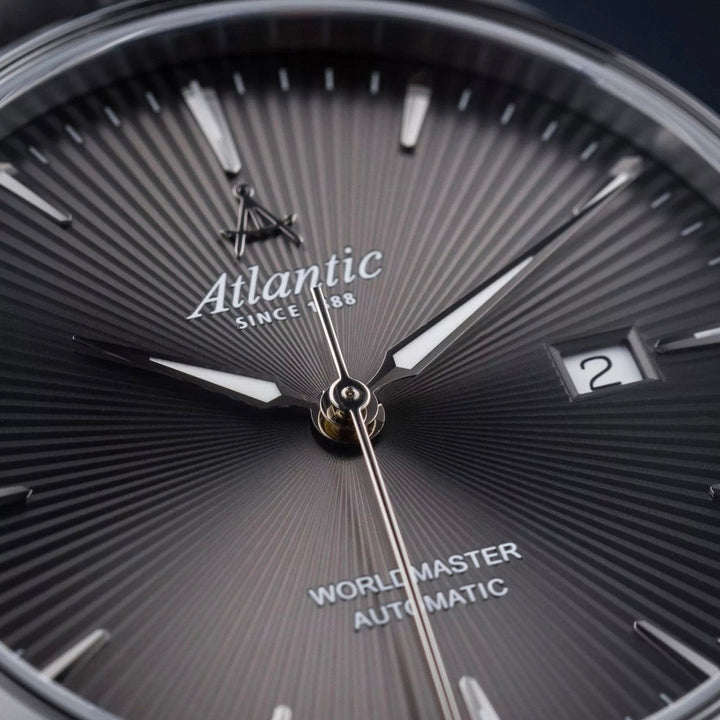 Atlantic Worldmaster 1888 Automatic 52759.41.41S Grey Dial Stainless Steel Men&