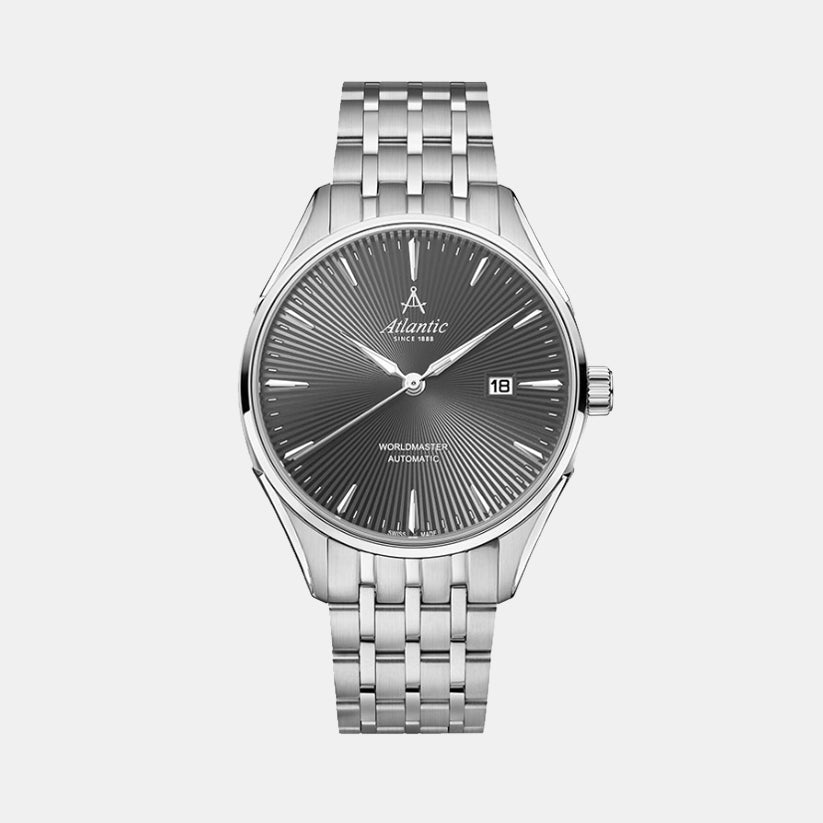 Atlantic Worldmaster 1888 Automatic 52759.41.41S Grey Dial Stainless Steel Men&