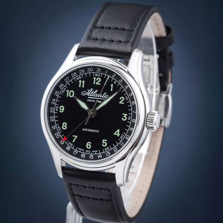 Atlantic WorldMaster Pointer Date 52782.41.63GN Black Dial Men&