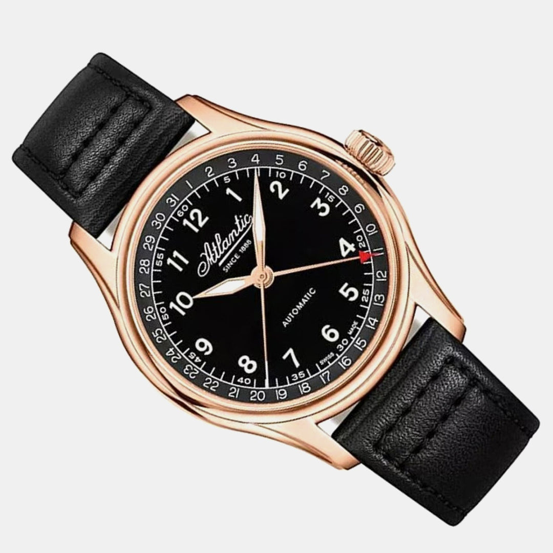 Atlantic WorldMaster Pointer Date 52782.44.63 Black Dial Automatic Men&