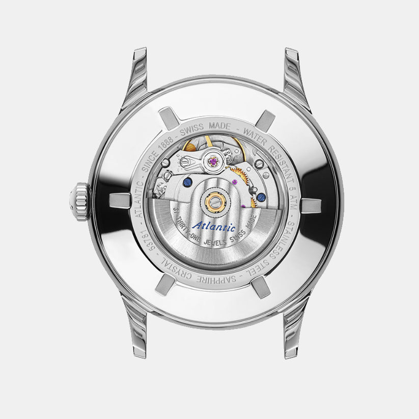 Atlantic 53781.41.63 Black Dial Automatic Men&