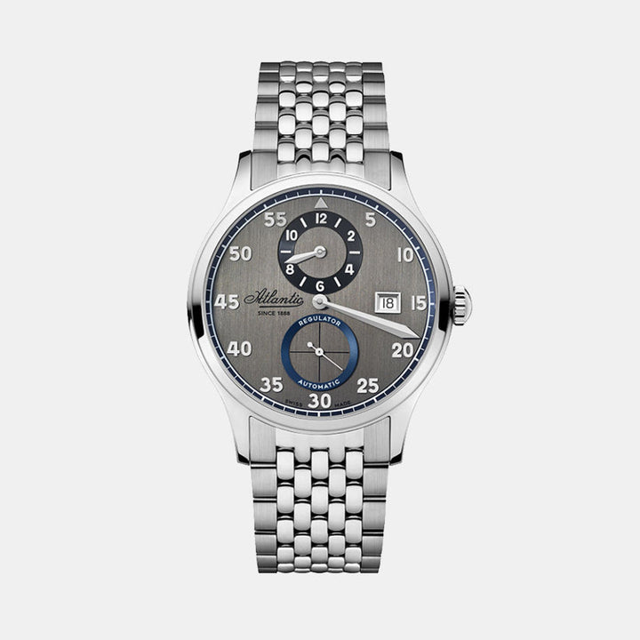 Atlantic 53786.41.43 Grey Dial Automatic Stainless Steel Men&